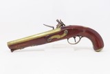 BRASS BARREL Antique W. KETLAND & CO. Flintlock .54 FUR/INDIAN TRADE Pistol BRITISH ORDNANCE and LIEGE PROOFED Marked - 15 of 18