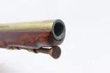 BRASS BARREL Antique W. KETLAND & CO. Flintlock .54 FUR/INDIAN TRADE Pistol BRITISH ORDNANCE and LIEGE PROOFED Marked - 7 of 18