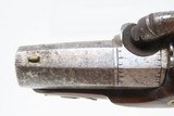 Antique Period Belgian DERINGER COPY Peter Kraft Columbia, South Carolina
Engraved, Pocket Sized Hideout Pistol - 12 of 19