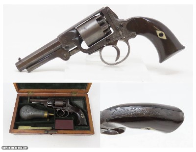 RARE Antique IXL NYC .31 Caliber DOUBLE ACTION Revolver CASED & ENGRAVED
NEW YORK CITY Made Popular SELF COCKING