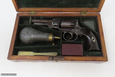 RARE Antique IXL NYC .31 Caliber DOUBLE ACTION Revolver CASED & ENGRAVEDNEW YORK CITY Made Popular SELF COCKING - Image 3 of 22