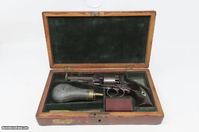 RARE Antique IXL NYC .31 Caliber DOUBLE ACTION Revolver CASED & ENGRAVEDNEW YORK CITY Made Popular SELF COCKING - Image 2 of 22