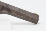 SCARCE Antique CONNECTICUT ARMS & Mfg. Co. .44 RF “BULLDOG” Deringer Pistol Rare HAMMOND PATENT Single Shot Deringer - 18 of 18