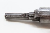 SCARCE Antique JAMES WARNER .28 Percussion Pocket Revolver CIVIL WAR EraSPRINGFIELD, MASSACHUSETTS Mfg. Pocket Revolver - 14 of 18