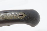 ENGRAVED Antique WILLIAMSON Single Shot CONVERTIBLE .41 Deringer w/ADAPTERRF/Percussion Combination Pistol w/ PERCUSSION ADAPTER - 6 of 18