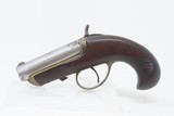 ENGRAVED Antique WILLIAMSON Single Shot CONVERTIBLE .41 Deringer w/ADAPTERRF/Percussion Combination Pistol w/ PERCUSSION ADAPTER - 2 of 18
