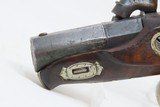 ENGRAVED Antique Belgian DERINGER .38 Percussion Pistol RIVERBOAT GAMBLERCALIFORNIA GOLD RUSH Era Pistol w/SILVER INLAYS - 17 of 17