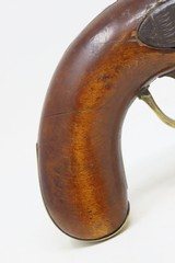 JOHN GUEST LANCASTER PENNSYLVANIA FLINTLOCK Brass Barrel Pistol Antique PA Pistol Maker, Octagonal Barrel .38 Caliber - 3 of 18