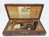 BEAUTIFULLY ENGRAVED, Cased JAMES BEATTIE Revolver English Antique Early Double Action Percussion Revolver - 2 of 23
