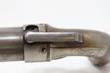GOLD RUSH Era ALLEN & THURBER Antique WORCHESTER Period PEPPERBOX RevolverENGRAVED First DA Revolving Percussion Pistol - 8 of 18