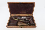 c1861 mfr CASED COLT Model 1849 POCKET .31 Revolver CIVIL WAR Antique With Stagecoach Robbery Cylinder Scene - 2 of 25