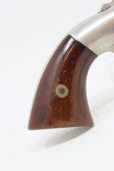 RARE 1 of 300 CIVIL WAR Antique E. A. PRESCOTT .32 RF POCKET Model Revolver SERIAL NUMBER “192” with CIRCULAR SIDE PLATE - 14 of 16