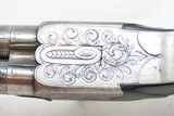 ENGRAVED Antique EUROPEAN Boxlock .38 DOUBLE BARREL SxS Percussion PistolMid-1800s CENTERHAMMER Coat/Belt Pistol - 11 of 16