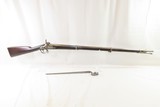 1843 mfr Antique POMEROY US Model 1840 .69 Rifled Conversion Musket BAYONET 1 of 7,000 by Lemuel Pomeroy, Pittsfield - 2 of 23