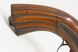 BRACE of LARGE BORE PISTOLS DAMASCUS BARRELS .68 Matched Pair 1800s Antique With Octagonal Barrels, Carved Stocks - 4 of 25