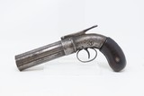 Antique STOCKING & Co. .28 Percussion PEPPERBOX Point & Shoot BELLY GUNENGRAVED Pre-CIVIL WAR Era 6-Shot Pepperbox - 2 of 17