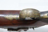 BRASS BARREL Antique GILLET of BRISTOL .50 Percussion Conversion PistolNAPOLEONIC WARS ERA English Pistol - 14 of 19