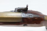 BRASS BARREL Antique GILLET of BRISTOL .50 Percussion Conversion PistolNAPOLEONIC WARS ERA English Pistol - 9 of 19