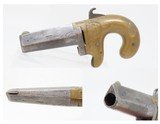 CIVIL WAR Era Antique MOORE’S PATENT FIREARMS All Metal No. 1 .41 DeringerRARE & Beautifully Engraved CIVIL WAR Era Pistol - 1 of 16