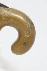 CIVIL WAR Era Antique MOORE’S PATENT FIREARMS All Metal No. 1 .41 DeringerRARE & Beautifully Engraved CIVIL WAR Era Pistol - 3 of 16