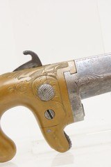 CIVIL WAR Era Antique MOORE’S PATENT FIREARMS All Metal No. 1 .41 DeringerRARE & Beautifully Engraved CIVIL WAR Era Pistol - 15 of 16