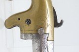 Desirable CIVIL WAR Era RARE All Metal Antique NATIONAL ARMS No. 1 Deringer Rarest SHORT BARREL ENGRAVED Civil War-Era Pistol - 16 of 17