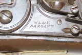 1830s PAGET CAVALRY CARBINE Military Flintlock MEXICAN-AMERICAN WAR Antique Made by W.L. & H. SARGANT - 6 of 19