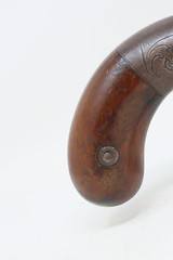GOLD RUSH Era ALLEN & THURBER Antique WORCHESTER Period PEPPERBOX RevolverENGRAVED First DA Revolving Percussion Pistol - 16 of 18