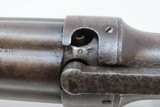GOLD RUSH Era ALLEN & THURBER Antique WORCHESTER Period PEPPERBOX RevolverENGRAVED First DA Revolving Percussion Pistol - 11 of 18