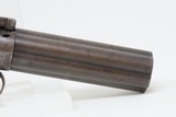GOLD RUSH Era ALLEN & THURBER Antique WORCHESTER Period PEPPERBOX RevolverENGRAVED First DA Revolving Percussion Pistol - 18 of 18