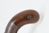 GOLD RUSH Era ALLEN & THURBER Antique WORCHESTER Period PEPPERBOX RevolverENGRAVED First DA Revolving Percussion Pistol - 3 of 18