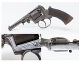 ADAMS Patent POCKET Revolver ANCION & CIE Belgium .32 Antique ENGRAVED Early Double Action Only Revolver