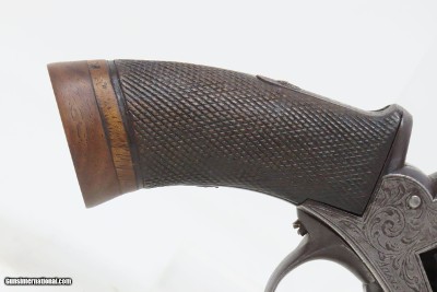 ADAMS Patent POCKET Revolver ANCION & CIE Belgium .32 Antique ENGRAVED Early Double Action Only Revolver - Image 17 of 19