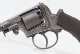 ADAMS Patent POCKET Revolver ANCION & CIE Belgium .32 Antique ENGRAVED Early Double Action Only Revolver - 4 of 19