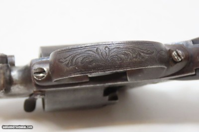 ADAMS Patent POCKET Revolver ANCION & CIE Belgium .32 Antique ENGRAVED Early Double Action Only Revolver - Image 13 of 19