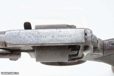 ADAMS Patent POCKET Revolver ANCION & CIE Belgium .32 Antique ENGRAVED Early Double Action Only Revolver - Image 8 of 19