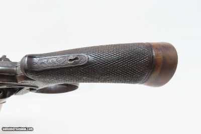 ADAMS Patent POCKET Revolver ANCION & CIE Belgium .32 Antique ENGRAVED Early Double Action Only Revolver - Image 7 of 19