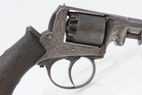 ADAMS Patent POCKET Revolver ANCION & CIE Belgium .32 Antique ENGRAVED Early Double Action Only Revolver - 18 of 19