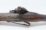 Antique Ornate OTTOMAN Flintlock BLUNDERBUSS DAG/KNEE Pistol PIRATES Ornate Pattern Short Scattergun with Sling Bar - 8 of 16