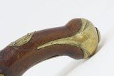 Spanish PATILLA MIQUELET Flintlock .69 Caliber PISTOL with Family Crest Antique Large Martial Pistol with Belt Hook - 17 of 19