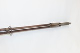 HEWES & PHILLIPS US SPRINGFIELD Model 1816 .69 MUSKET Antique “Bolster” Conversion with BAYONET - 12 of 23