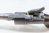 VERY RARE Antique MASSACHUSETTS ARMS Revolver MANUALLY REVOLVED CylinderETCHED & ENGRAVED; 1 of Only 900 Manufactured - 17 of 20