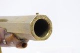 Antique 1850s BELGIAN Percussion LARGE BORE .69 “MANSTOPPER” Belt Pistol
BRASS BARRELED Self-defense BELT/POCKET Pistol - 6 of 17