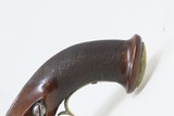 Antique 1850s BELGIAN Percussion LARGE BORE .69 “MANSTOPPER” Belt Pistol
BRASS BARRELED Self-defense BELT/POCKET Pistol - 15 of 17