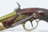 Antique 1850s BELGIAN Percussion LARGE BORE .69 “MANSTOPPER” Belt Pistol
BRASS BARRELED Self-defense BELT/POCKET Pistol - 16 of 17
