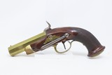 Antique 1850s BELGIAN Percussion LARGE BORE .69 “MANSTOPPER” Belt Pistol
BRASS BARRELED Self-defense BELT/POCKET Pistol - 14 of 17