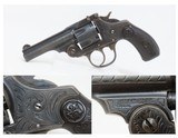 Nicely Engraved .38 CF IVER JOHNSON ARMS & CYCLE Top Break C&R DA RevolverNICE Turn of the Century SELF DEFENSE Revolver - 1 of 18