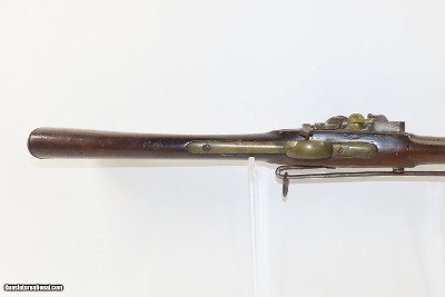 18th Century SCANDINAVIAN DOGLOCK Cavalry Carbine Saddle Ring .70 Antique Early Flintlock Design with Half Cock Safety Hook - Image 6 of 17