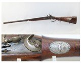 Antique 16 g. DOUBLE BARREL Side x Side FLINTLOCK Shotgun SILVER ESCUTCHEON 200+ Year Old Shotgun/FOWLING PIECE