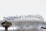 SCARCE 1 of 625 Antique JOSIAH ELLS Bar Hammer .31 Perc. Revolver CIVIL WAR RARE FIRST MODEL Engraved Antebellum Revolver - 6 of 19